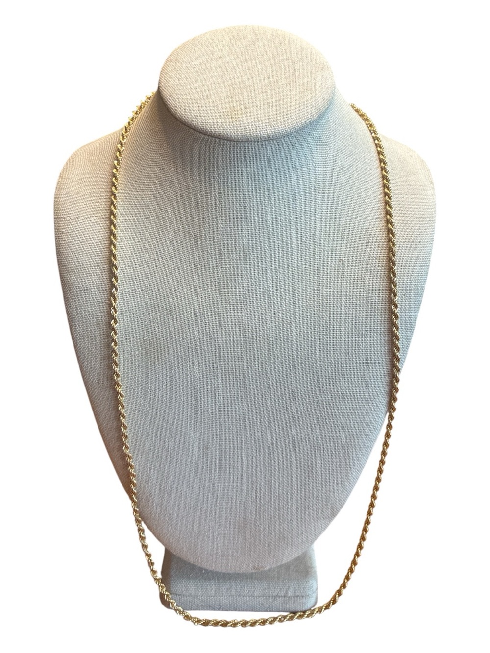 Monet Gold Rope Chain Necklace ~ 30 Inches